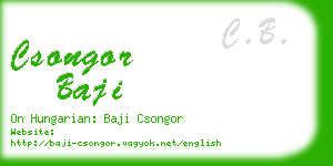 csongor baji business card